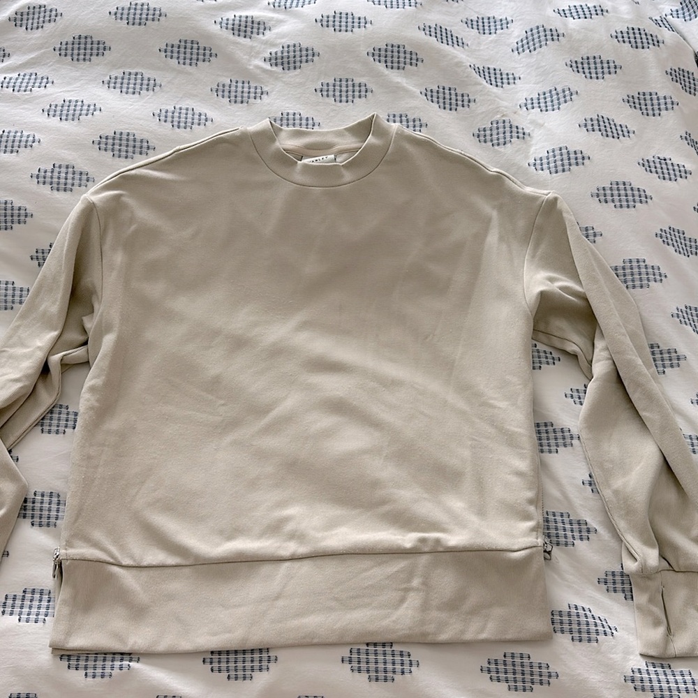 Varley Horton side zip sweatshirt
